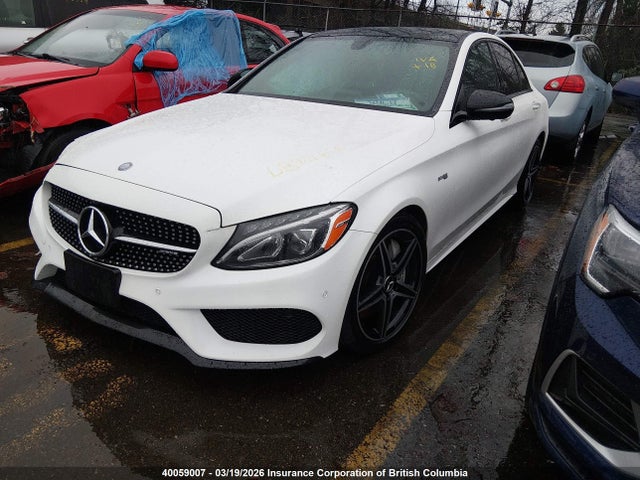 40059007 :رقم المزاد ، 55SWF6EBXHU201406 vin ، 2017 Mercedes-benz C 43 4mati Amg مزاد بيع