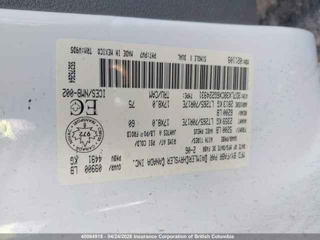Продажа на аукционе авто 2006 Dodge Ram 3500 St/slt, vin: 3D7LX38CX6G224931, номер лота: 40064915
