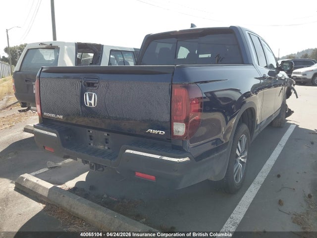 2019 Honda Ridgeline Rtl მანქანა იყიდება აუქციონზე, vin: 5FPYK3F56KB503321, აუქციონის ნომერი: 40065104