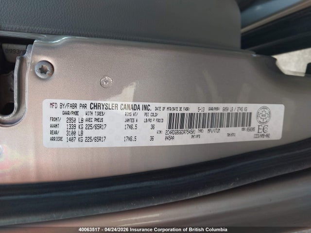 Aukcja sprzedaży 2013 Dodge Grand Caravan Se, vin: 2C4RDGBG6DR754501, numer aukcji: 40063517