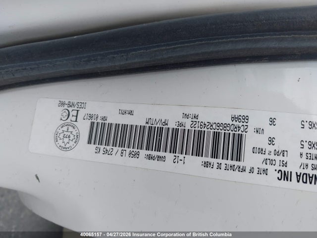 Продажа на аукционе авто 2012 Dodge Grand Caravan Se, vin: 2C4RDGBG6CR249122, номер лота: 40065157