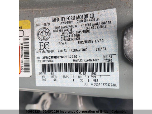 3FMCR9B67RRF32220 Ford Bronco Sport Big Bend
