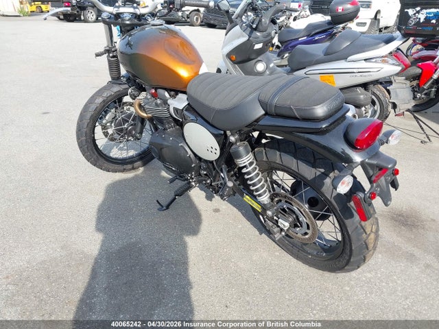 40065242 :رقم المزاد ، SMTD44G70RTBS9985 vin ، 2024 Triumph Motorcycle Scrambler 900 مزاد بيع