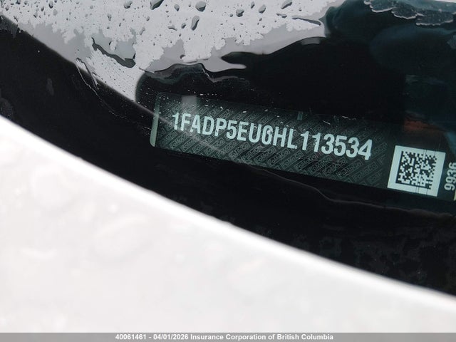 40061461 :رقم المزاد ، 1FADP5EU0HL113534 vin ، 2017 Ford C-max Se مزاد بيع