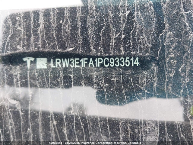 Продажа на аукционе авто 2023 Tesla Model 3 Rwd, vin: LRW3E1FA1PC933514, номер лота: 40065414