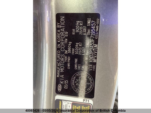 Продаж на аукціоні авто 2015 Kia Soul, vin: KNDJP3A53F7195457, номер лоту: 40065426
