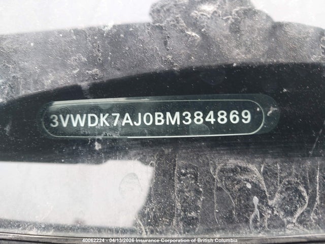 Aukcja sprzedaży 2011 Volkswagen Jetta, vin: 3VWDK7AJ0BM384869, numer aukcji: 40062224