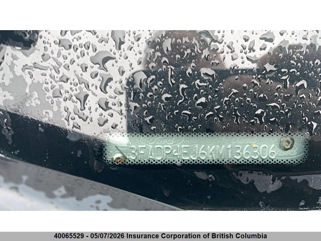 2019 Ford Fiesta Se მანქანა იყიდება აუქციონზე, vin: 3FADP4EJ6KM136306, აუქციონის ნომერი: 40065529