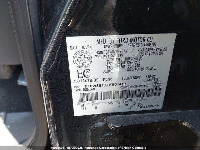 1FT8W3BTXFEB01410 Ford F350