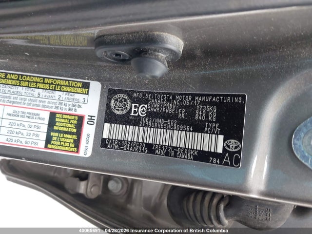 2T1BURHE5HC909564 Toyota Corolla L/le/xle/se/xse