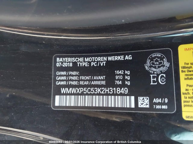 Mini Cooper 2019 WMWXP5C53K2H31849 Image 9