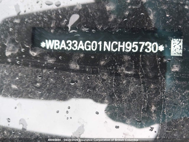 40065694 :رقم المزاد ، WBA33AG01NCH95730 vin ، 2022 Bmw 530e Xdrive مزاد بيع