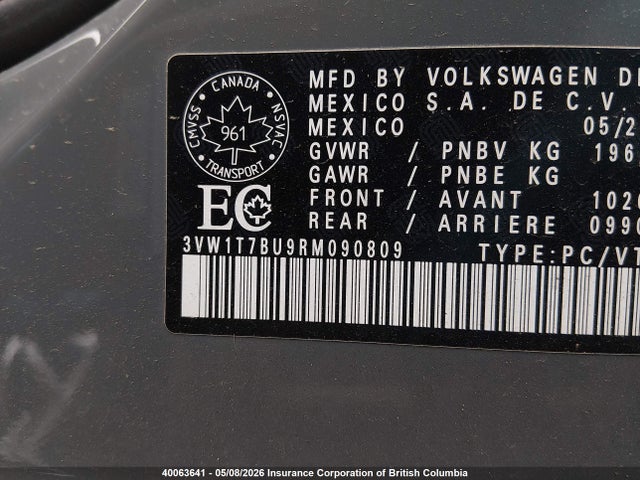 2024 Volkswagen Jetta Gli Autobahn მანქანა იყიდება აუქციონზე, vin: 3VW1T7BU9RM090809, აუქციონის ნომერი: 40063641
