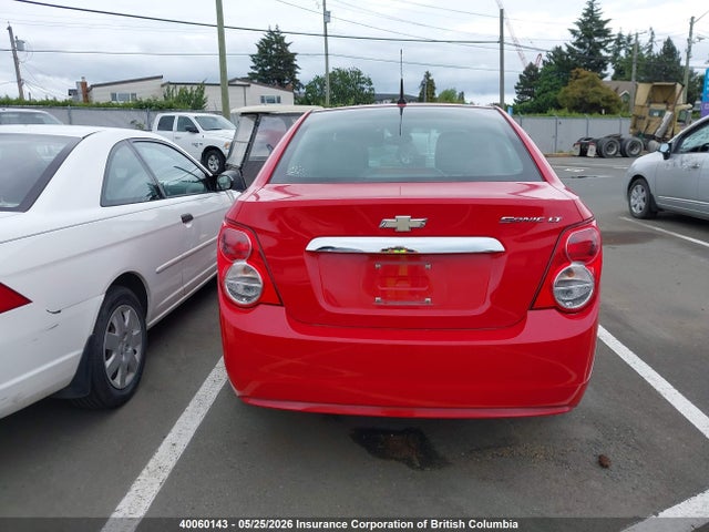 Продажа на аукционе авто 2012 Chevrolet Sonic Lt, vin: 1G1JC5EH1C4127899, номер лота: 40060143