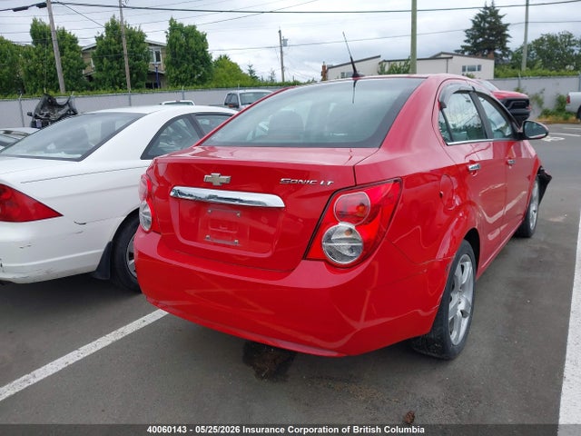 Продажа на аукционе авто 2012 Chevrolet Sonic Lt, vin: 1G1JC5EH1C4127899, номер лота: 40060143