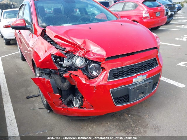 Продажа на аукционе авто 2012 Chevrolet Sonic Lt, vin: 1G1JC5EH1C4127899, номер лота: 40060143