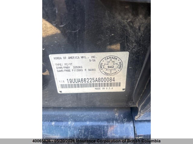 Продажа на аукционе авто 2005 Acura Tl, vin: 19UUA66225A800084, номер лота: 40065826