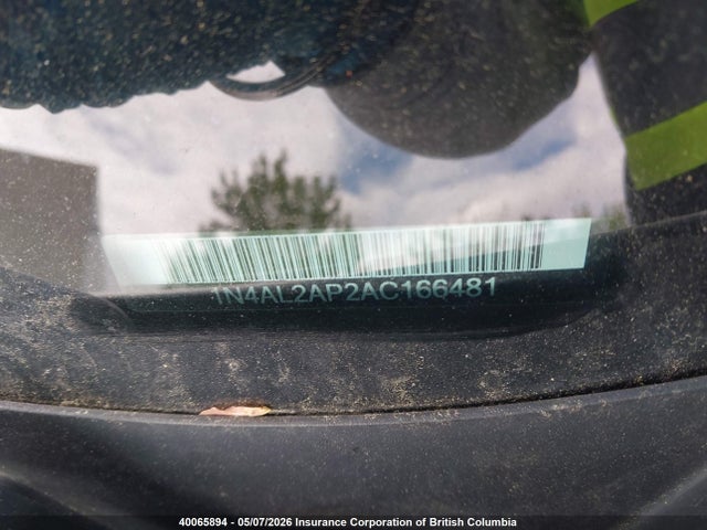 2010 Nissan Altima 2.5 S მანქანა იყიდება აუქციონზე, vin: 1N4AL2AP2AC166481, აუქციონის ნომერი: 40065894