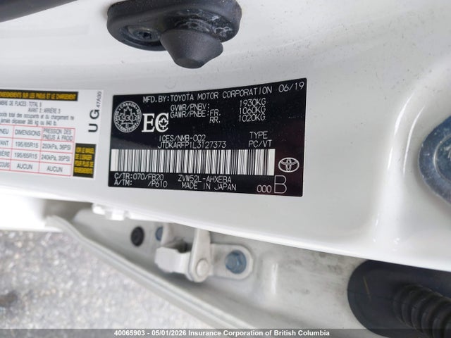 JTDKARFP1L3127373 Toyota Prius