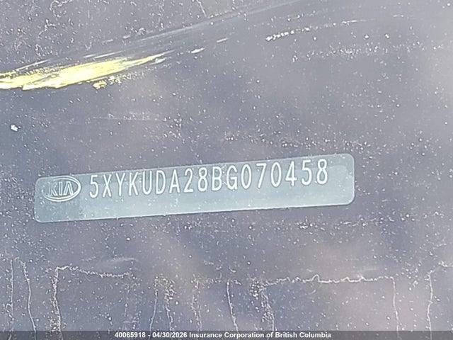Продаж на аукціоні авто 2011 Kia Sorento Ex, vin: 5XYKUDA28BG070458, номер лоту: 40065918
