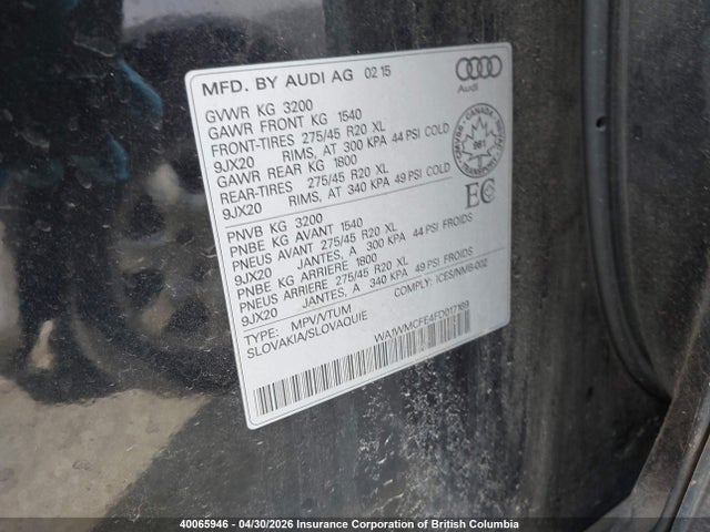 WA1WMCFE4FD017169 Audi Q7