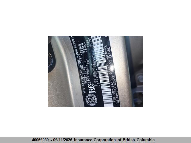 Продажа на аукционе авто 2007 Toyota Corolla Ce/le/s, vin: 2T1BR32E47C855177, номер лота: 40065950