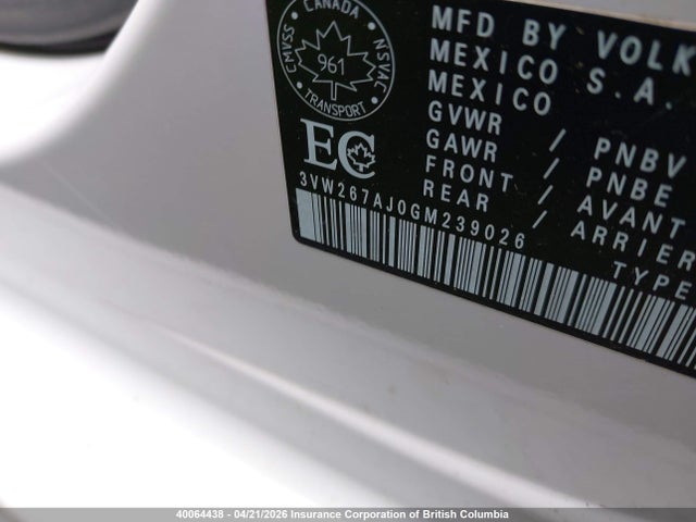 3VW267AJ0GM239026 Volkswagen JETTA S