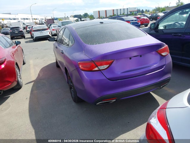Продажа на аукционе авто 2016 Chrysler 200, vin: 1C3CCCCG2GN176502, номер лота: 40066016