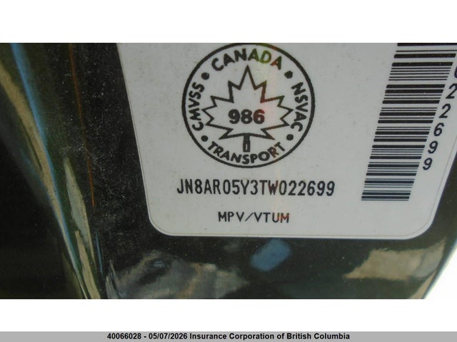 Aukcja sprzedaży 1996 Nissan Pathfinder Le/se/xe, vin: JN8AR05Y3TW022699, numer aukcji: 40066028
