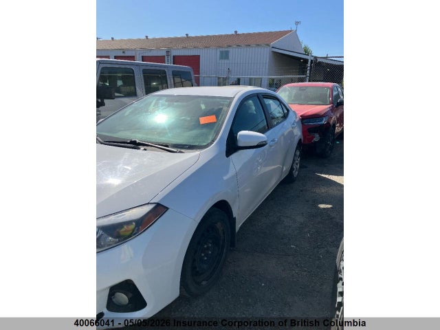 40066041 :رقم المزاد ، 2T1BURHE5GC485916 vin ، 2016 Toyota Corolla S مزاد بيع