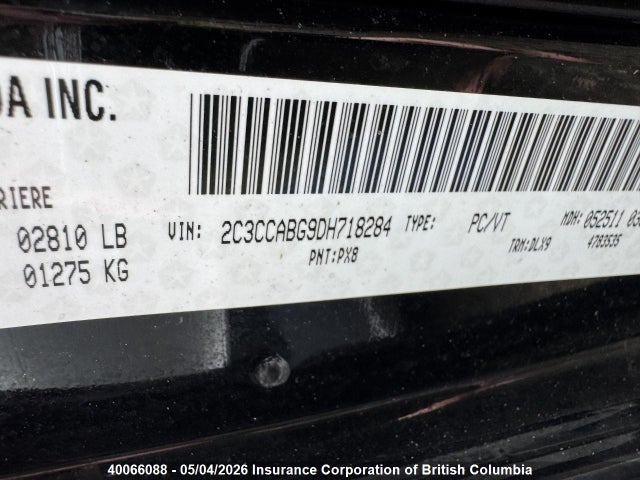 Продажа на аукционе авто 2013 Chrysler 300, vin: 2C3CCABG9DH718284, номер лота: 40066088