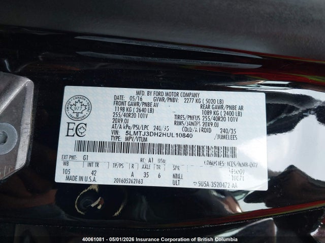 Lincoln Mkc Reserve 2017 5LMTJ3DH2HUL10840 Image 9