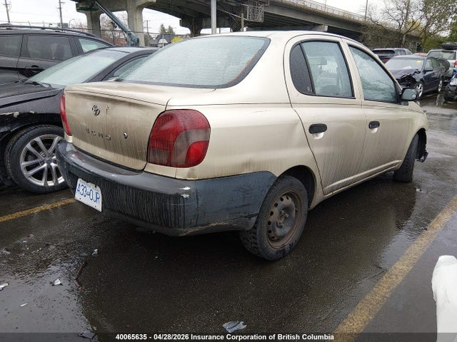 2001 Toyota Echo მანქანა იყიდება აუქციონზე, vin: JTDBT123X10179744, აუქციონის ნომერი: 40065635