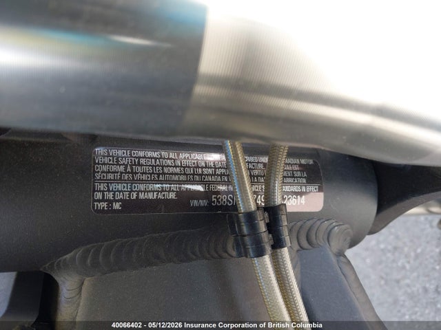 538SMMZ49PCA23614 Zero Motorcycles Inc S
