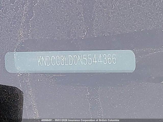 2022 Kia Niro მანქანა იყიდება აუქციონზე, vin: KNDCC3LD0N5544366, აუქციონის ნომერი: 40066491