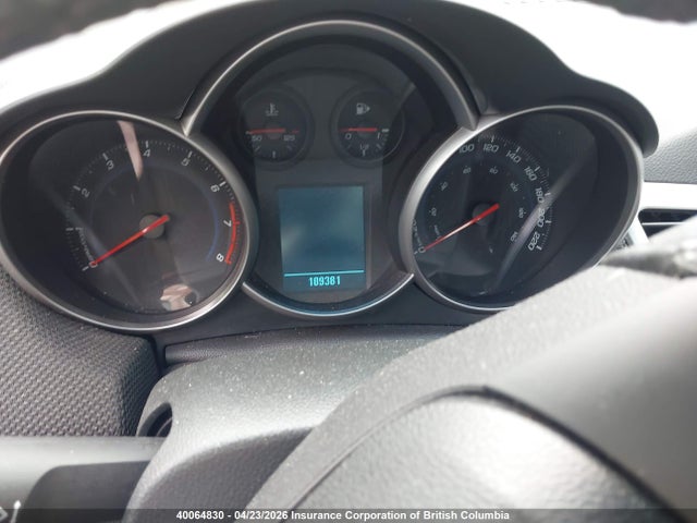 2011 Chevrolet Cruze Lt მანქანა იყიდება აუქციონზე, vin: 1G1PG5S91B7183365, აუქციონის ნომერი: 40064830