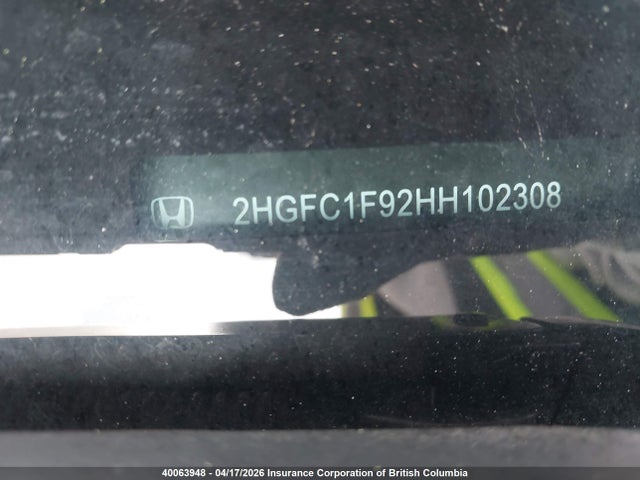 2HGFC1F92HH102308 Honda Civic Touring