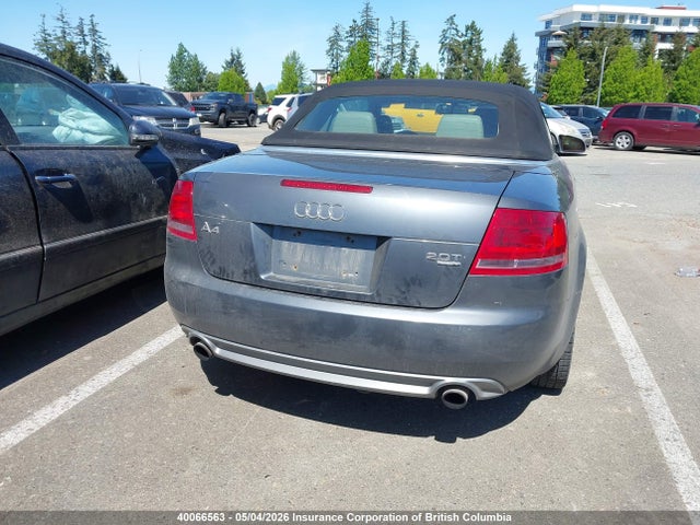 40066563 :رقم المزاد ، WAUEF48H67K025423 vin ، 2007 Audi A4 مزاد بيع
