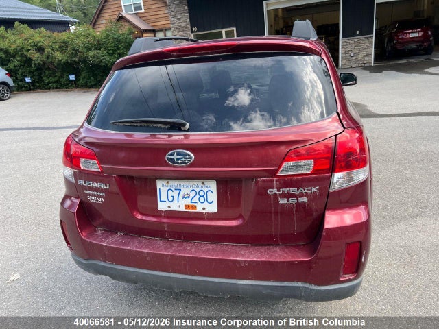 40066581 :رقم المزاد ، 4S4BRJKC1B2349019 vin ، 2011 Subaru Outback 3.6r Limited مزاد بيع