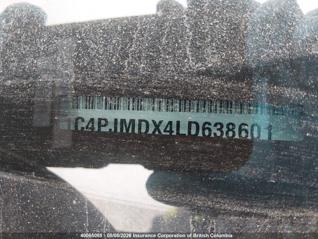 1C4PJMDX4LD638601 Jeep Cherokee Limited