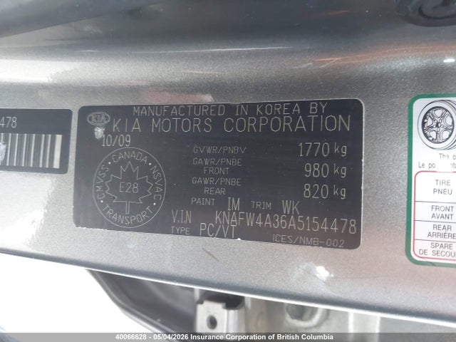 Продаж на аукціоні авто 2010 Kia Forte, vin: KNAFW4A36A5154478, номер лоту: 40066628