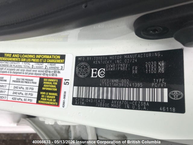 4T1G11AK9RU241395 Toyota Camry