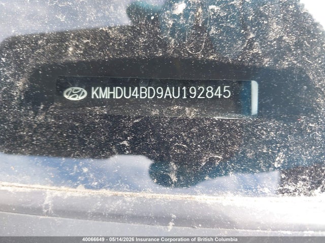 2010 Hyundai Elantra Gl მანქანა იყიდება აუქციონზე, vin: KMHDU4BD9AU192845, აუქციონის ნომერი: 40066649
