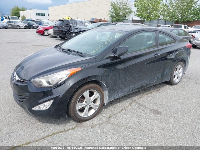 2013 Hyundai Elantra Coupe Gs/se მანქანა იყიდება აუქციონზე, vin: KMHDH6AE6DU022974, აუქციონის ნომერი: 40066679