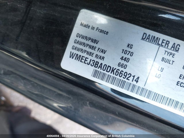 Aukcja sprzedaży 2013 Smart Fortwo Pure/passion, vin: WMEEJ3BA0DK669214, numer aukcji: 40064004