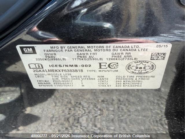 2GKALMEKXF6383818 GMC Terrain Sle-1