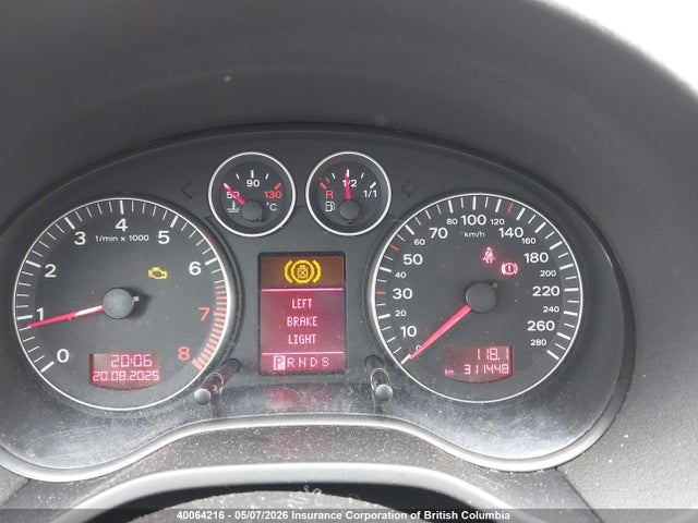 Aukcja sprzedaży 2007 Audi A3 2, vin: WAUHF78P07A060941, numer aukcji: 40064216