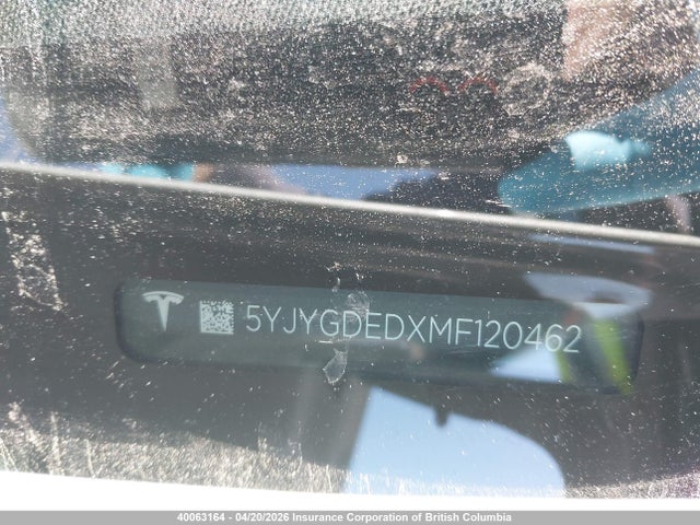 5YJYGDEDXMF120462 Tesla Model Y