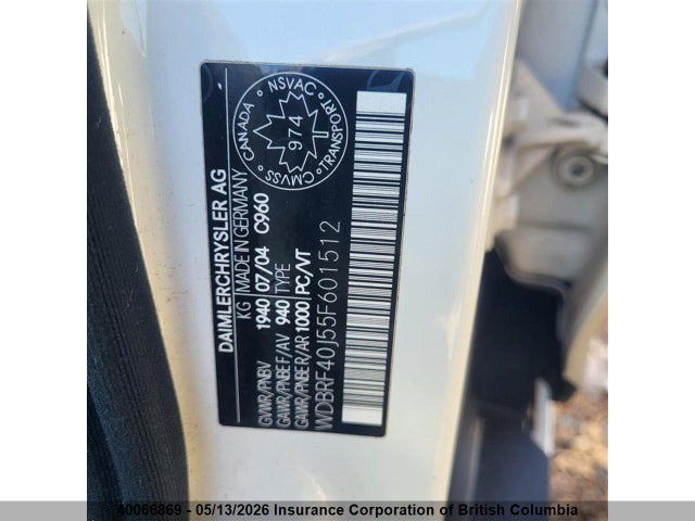 Aukcja sprzedaży 2005 Mercedes-benz C 230k Sport Sedan, vin: WDBRF40J55F601512, numer aukcji: 40066869
