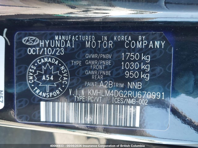 Продаж на аукціоні авто 2024 Hyundai Elantra Sel, vin: KMHLM4DG2RU670991, номер лоту: 40066933